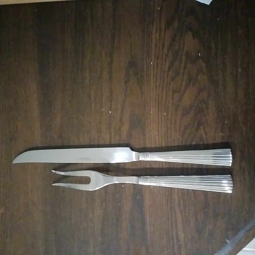Reed and Barton Stainless Steel Carving Set.